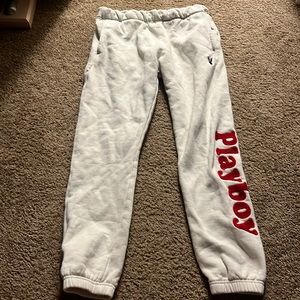 Cream play boy sweat pants